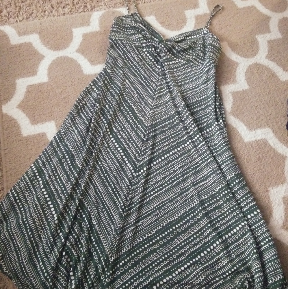 Retro green sundress